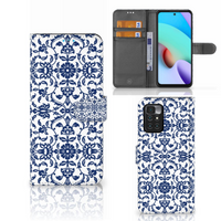 Xiaomi Redmi 10 Hoesje Flower Blue - thumbnail