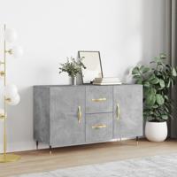 Dressoir 100x36x60 cm bewerkt hout betongrijs - thumbnail