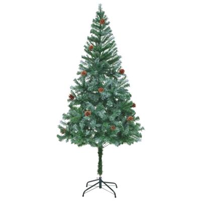 VidaXL Kunstkerstboom met dennenappels 180 cm