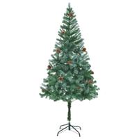 VidaXL Kunstkerstboom met dennenappels 180 cm