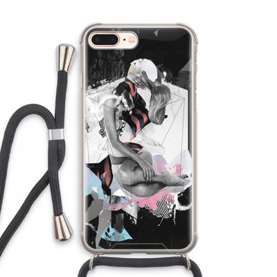 Camouflage de sommeil: iPhone 8 Plus Transparant Hoesje met koord
