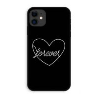 Forever heart black: iPhone 11 Tough Case