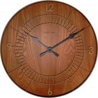 NeXtime klok 3113br wood round, ø50 cm, wall, brown NeXtime klok 3113br wood round, ø50 cm, wall, brown