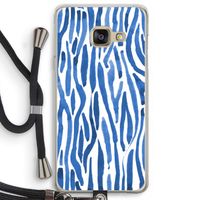 Blauwe nerven: Samsung Galaxy A3 (2016) Transparant Hoesje met koord