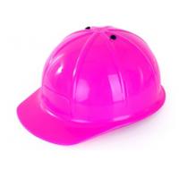 Verkleed bouwhelm - roze - voor kinderen - 57 cm - stevig plastic - bouwhelmen