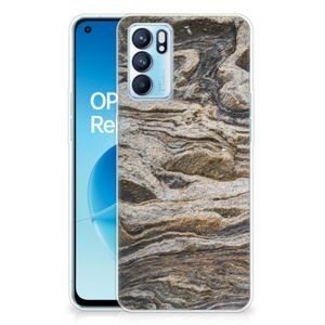 OPPO Reno 6 5G TPU Siliconen Hoesje Steen