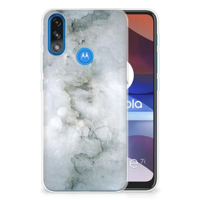 Smartphone hoesje Motorola Moto E7/E7i Power Painting Grey Smartphone hoesje Motorola Moto E7/E7i Power Painting Grey