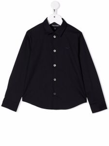 Emporio Armani Kids chemise à boutonnière - Noir