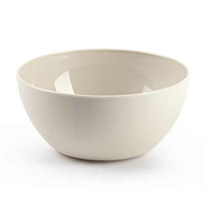 Kommetjes/schaaltjes - dessert/ontbijt - kunststof - D12 x H5 cm - beige