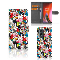 OnePlus Nord 2 5G Telefoonhoesje met Pasjes Birds - thumbnail