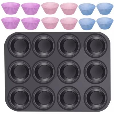Muffin bakvorm - 12 cups - 35 x 26,5 cm - cupcakevorm Muffin bakvorm - 12 cups - 35 x 26,5 cm - cupcakevorm