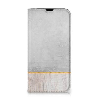 iPhone 13 Book | Wallet Case | Wood Concrete