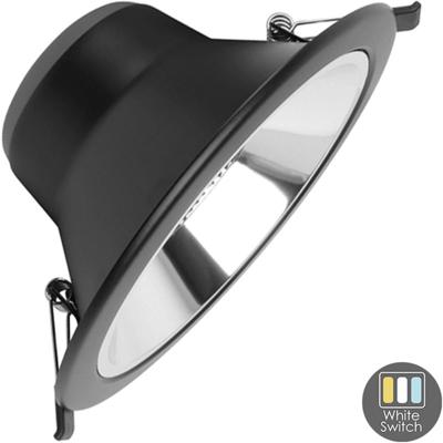 CCT LED downlighter zwart reflector 15W Tri-White dimbaar - LED2511