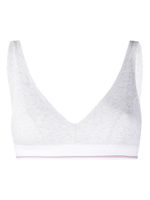 Alexander Wang brassière à logo en jacquard - Gris - thumbnail