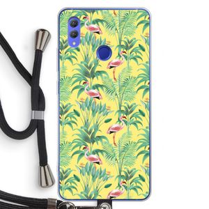 Flamingo party: Honor Note 10 Transparant Hoesje met koord