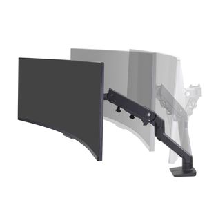 Ergotron HX Arm Desk Mount HD Monitor-tafelbeugel 1-voudig 38,1 cm (15) - 124,5 cm (49) Zwart Draaibaar, In hoogte verstelbaar, Kantelbaar, Zwenkbaar