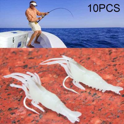 10 stuks 4cm vissen zachte kunstmatige garnalen Bait lokt Popper Poper Baits met haak
