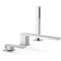 Badrand kraan Tres Slim | Inbouw | Mengkraan | 2-weg | Vierkant | Chroom