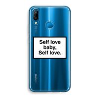 Self love: Huawei P20 Lite Transparant Hoesje