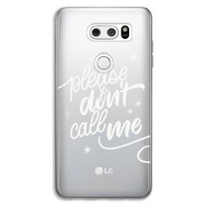 Don't call: LG V30 Transparant Hoesje