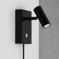 Wandlamp leeslamp zwart verstelbaar &apos;Omari&apos; moodmaker met schakelaar stekker
