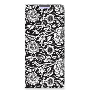 Xiaomi Redmi Note 10 Pro Smart Cover Black Flowers