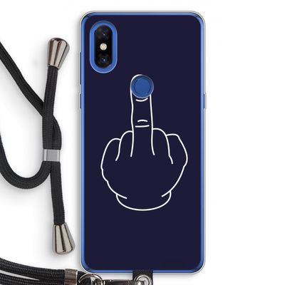 F**k U: Xiaomi Mi Mix 3 Transparant Hoesje met koord