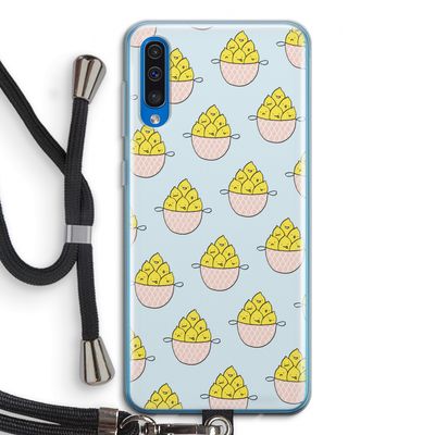 Citroenen: Samsung Galaxy A50 Transparant Hoesje met koord