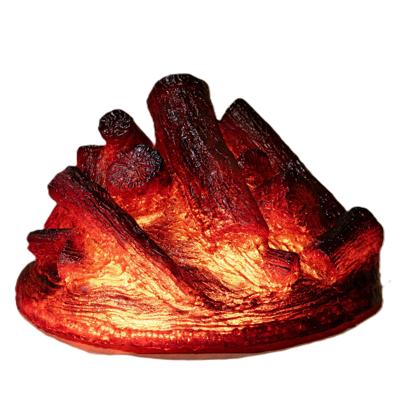 LED kampvuur verlichting - 28 x 28 x 17 cm - kunst houtblokken - voor buiten