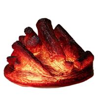 LED kampvuur verlichting - 28 x 28 x 17 cm - kunst houtblokken - voor buiten