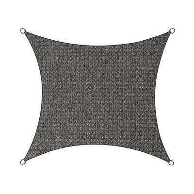 Livin'outdoor schaduwdoek Iseo HDPE vierkant 5m (Kleur doek: antraciet)