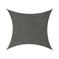 Livin'outdoor schaduwdoek Iseo HDPE vierkant 5m (Kleur doek: antraciet) - thumbnail