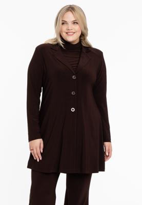 Yoek Blazer A-lijn | Bruin | Maat 54/56