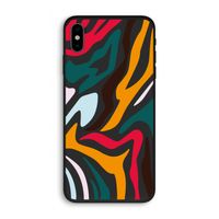 Colored Zebra: iPhone XS Biologisch afbreekbaar hoesje