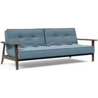 Innovation Splitback Slaapbank Blauw | Gerookt Eiken