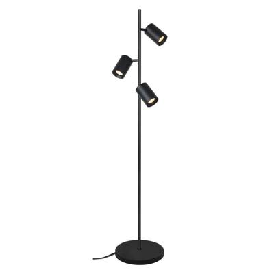 Artdelight VloerlampMegano zwart 3-lichts - VL MEGANO3 ZW