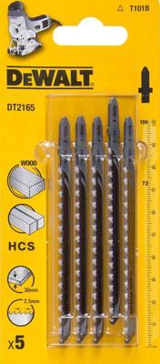 DeWALT DT2165 T 101 B Decoupeerzaagblad voor Hout & Laminaat VE=5