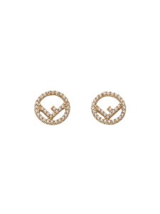 FENDI boucles d'oreilles à logo - Métallisé