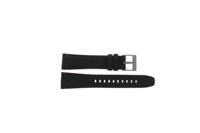 Horlogeband Seiko SSB359P1 / 8T63-00L0 / L0KF011N0 Leder/Textiel Zwart 22mm