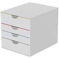 Durable VARICOLOR® MIX 4 762427 Ladebox Grijs DIN A4, DIN C4 Aantal lades: 4