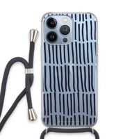 Moroccan stripes: iPhone 13 Pro Transparant Hoesje met koord