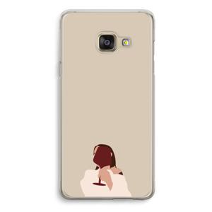 I drink wine: Samsung Galaxy A3 (2016) Transparant Hoesje