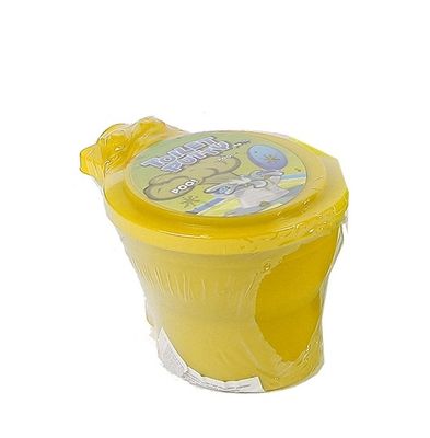 Putty King toilet met neonkleurige putty 10 cm junior geel Putty King toilet met neonkleurige putty 10 cm junior geel