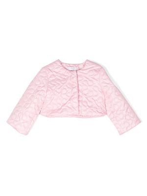 Monnalisa veste à fini matelassé - Rose