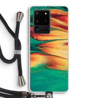 Green Inferno: Samsung Galaxy S20 Ultra Transparant Hoesje met koord