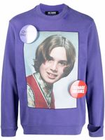 Raf Simons sweat à imprimé graphique - Violet