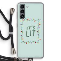 It's Lit: Samsung Galaxy S21 Transparant Hoesje met koord