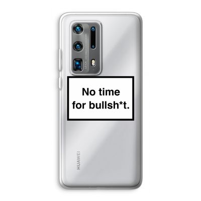 No time: Huawei P40 Pro Plus Transparant Hoesje