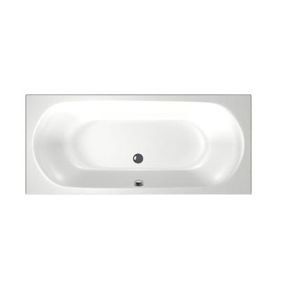 Xenz Cuba Duobad - 180x80x51 - afvoer Midden - acryl - wit 6828-01
