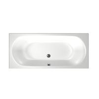 Xenz Cuba Duobad - 180x80x51 - afvoer Midden - acryl - wit 6828-01